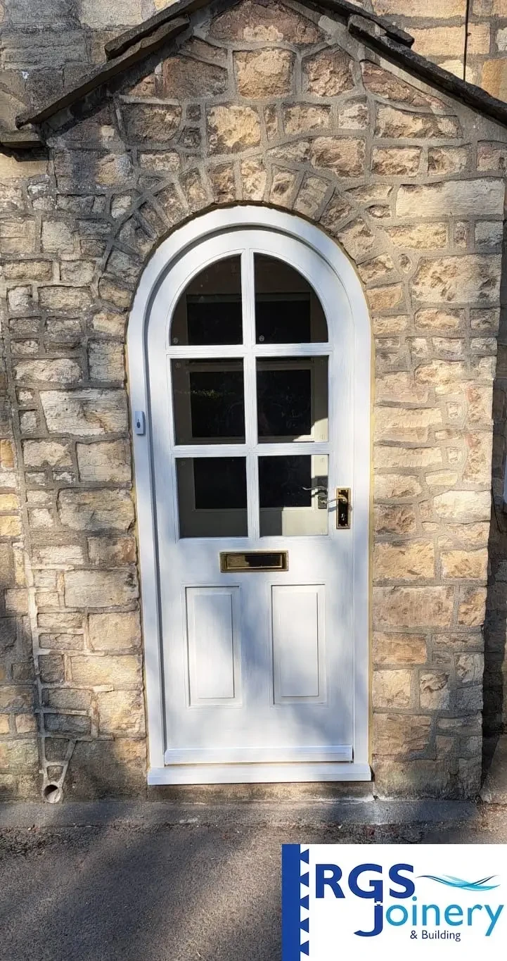 Arched Front Door after — in Boston Spa by RGS Joinery and Building