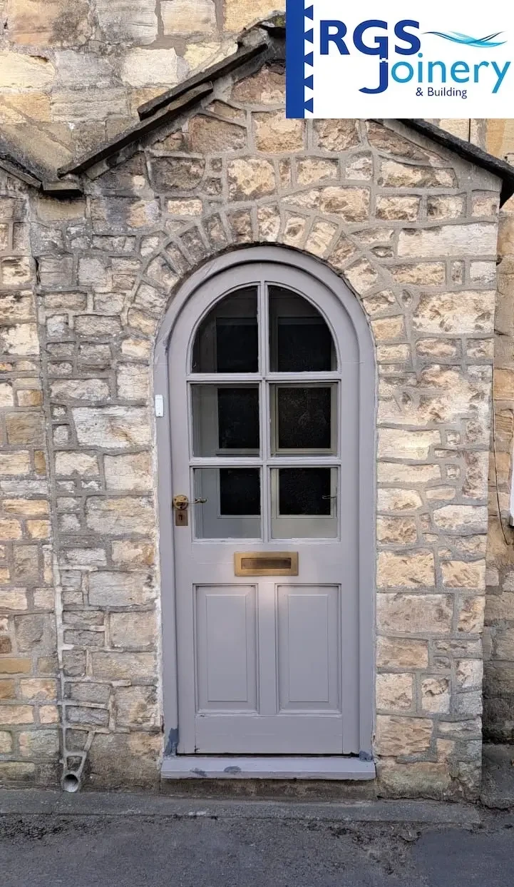 Arched Front Door before — in Boston Spa by RGS Joinery and Building