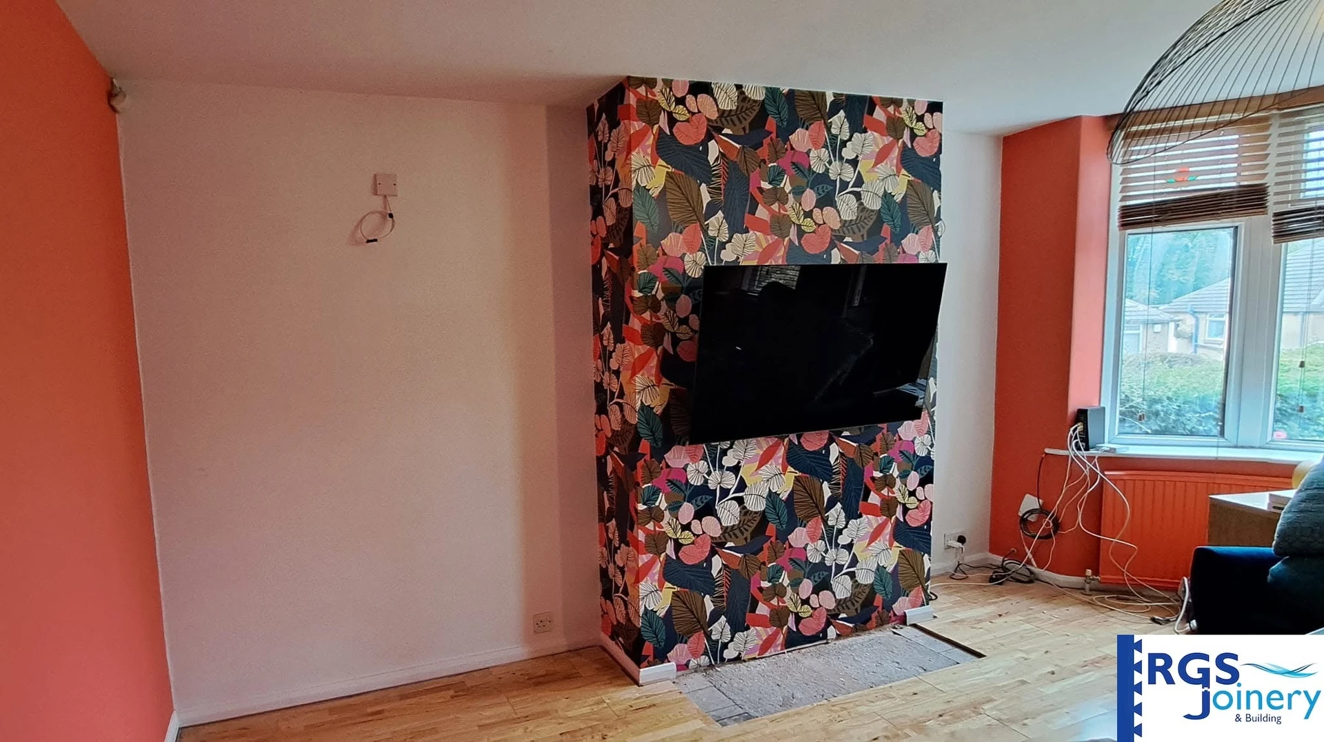 Media Wall Feature before — in West Yorkshire by RGS Joinery and Building